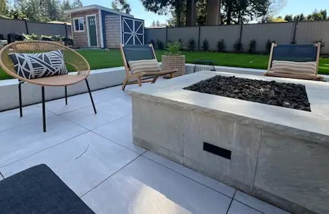 Custom stone firepit