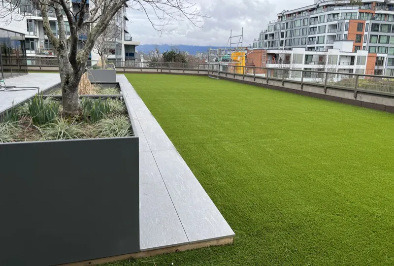 Artificial turf installation